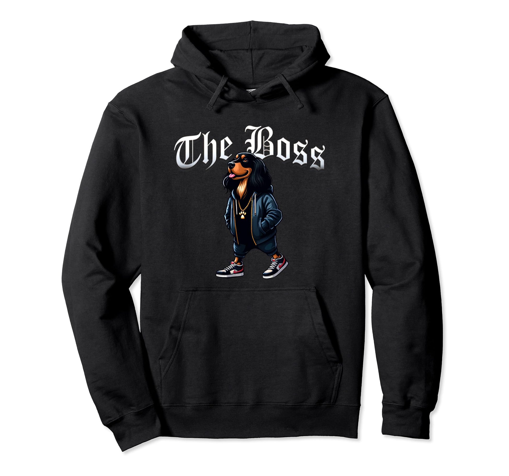 Gordon Setter Dog Boss Jacket Outfit Hoodie - Aesthetic Graphic for Adults - T-Shirt, Sweatshirt, Hoodie