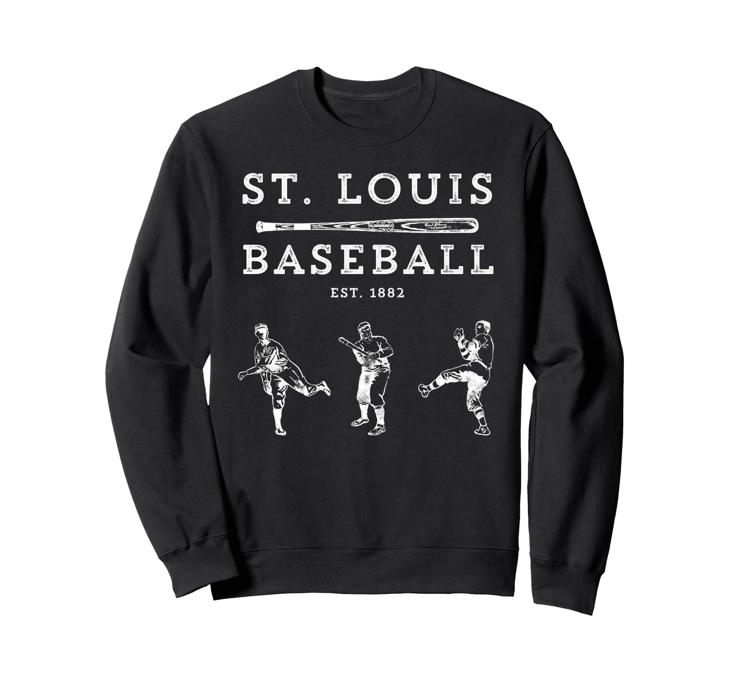 St Louis Missouri Baseball Fan Sweatshirt - Novelty Apparel for Adults - T-Shirt, Sweatshirt, Hoodie