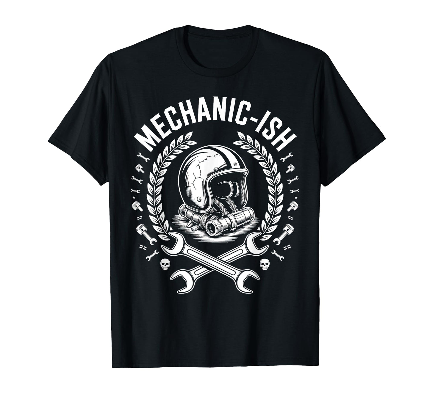 Mechanic Ish Motorcycle Grandpa Dad T-Shirt - Trendy Graphic Unisex - T-Shirt, Sweatshirt, Hoodie