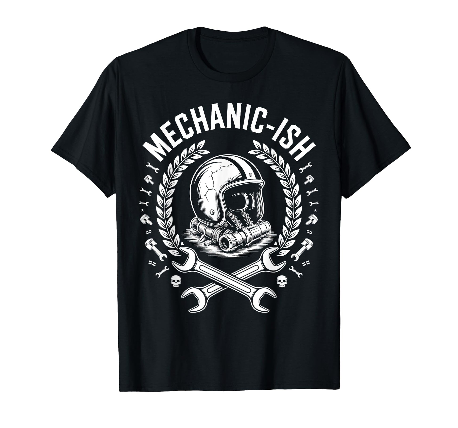 Mechanic Ish Motorcycle Grandpa Dad T-Shirt - Trendy Graphic Unisex - T-Shirt, Sweatshirt, Hoodie