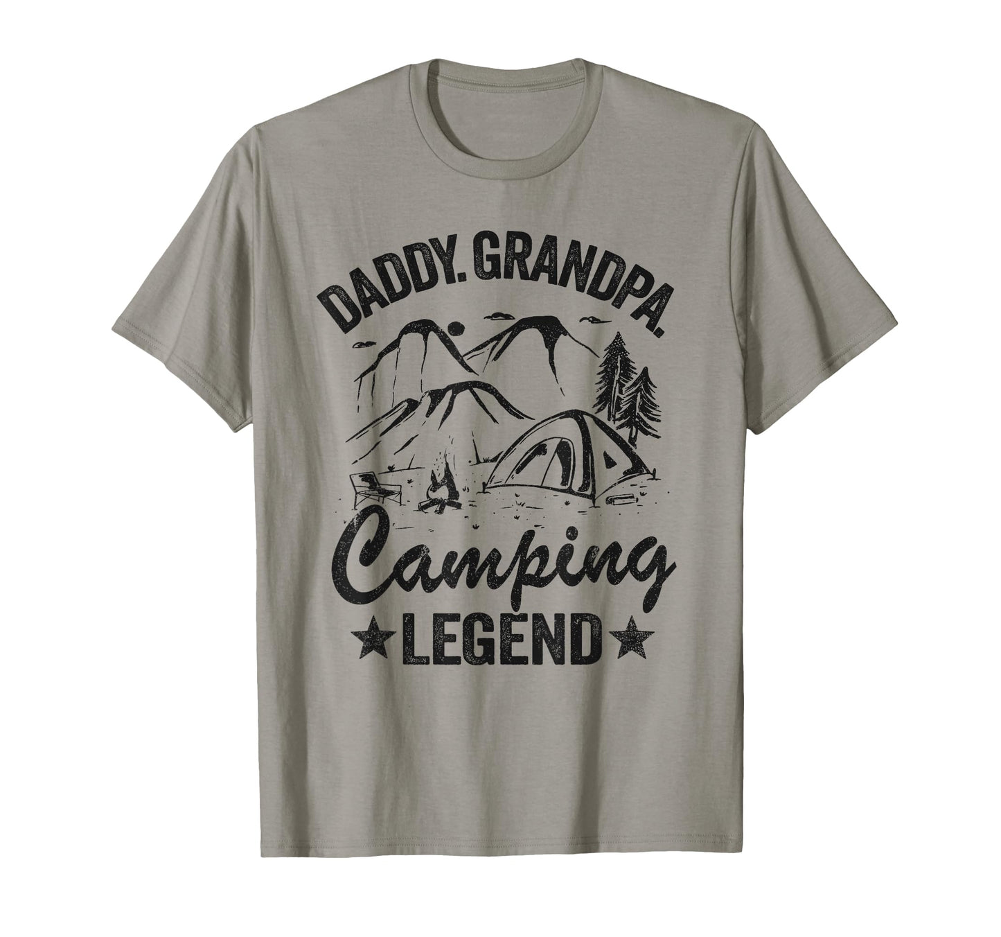 Daddy Grandpa Camping Legend Rv Camper T-Shirt - Graphic Print Men Women - T-Shirt, Sweatshirt, Hoodie