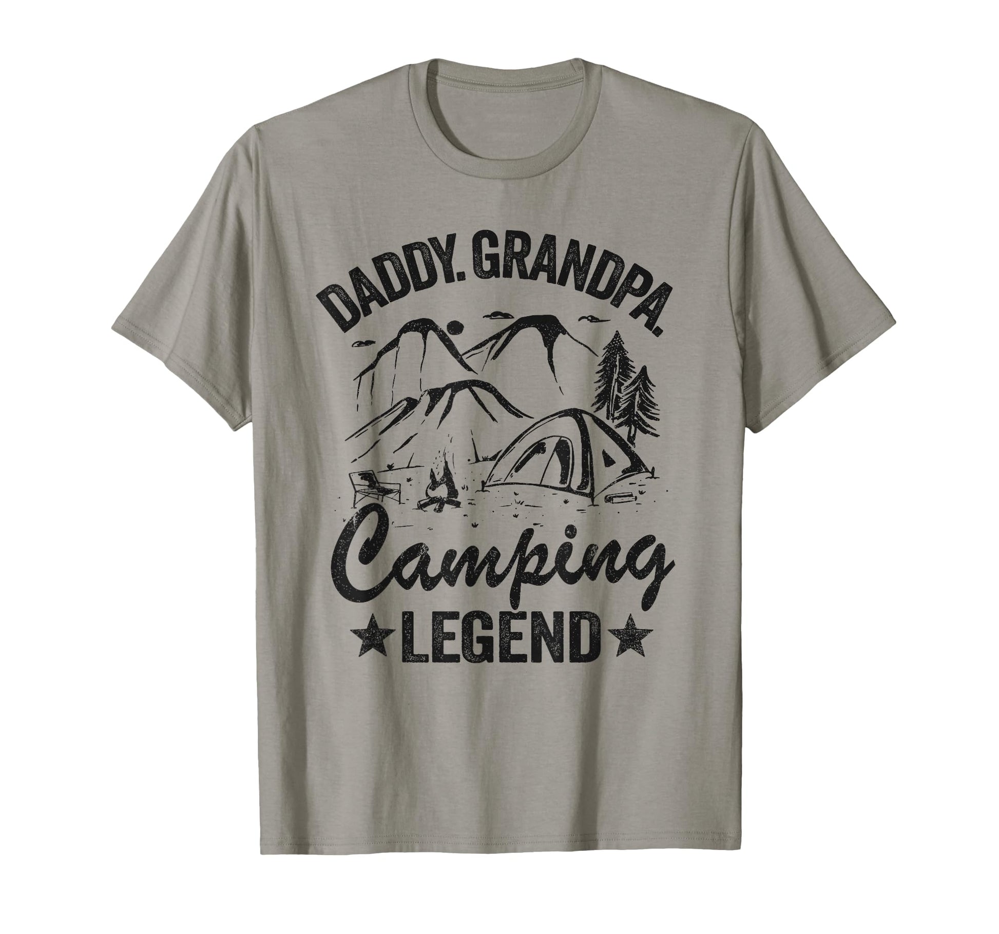 Daddy Grandpa Camping Legend Rv Camper T-Shirt - Graphic Print Men Women - T-Shirt, Sweatshirt, Hoodie
