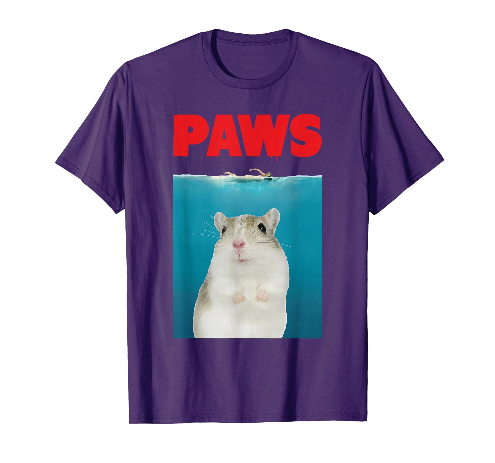 Paws Gerbil Funny Parody Gerbil Lover Gifts T-Shirt - Graphic Print Unisex - T-Shirt, Sweatshirt, Hoodie