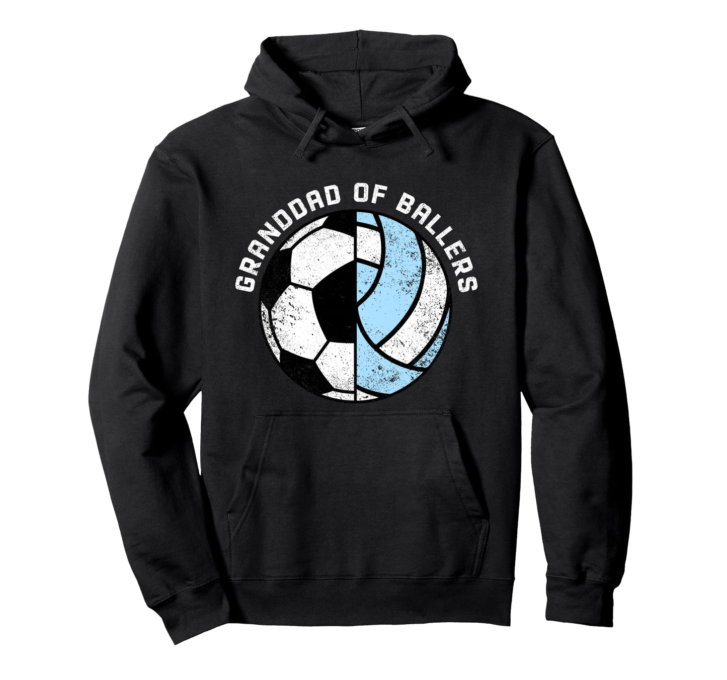 Granddad Ballers Funny Soccer Hoodie - Custom Art Print Men Women - T-Shirt, Sweatshirt, Hoodie