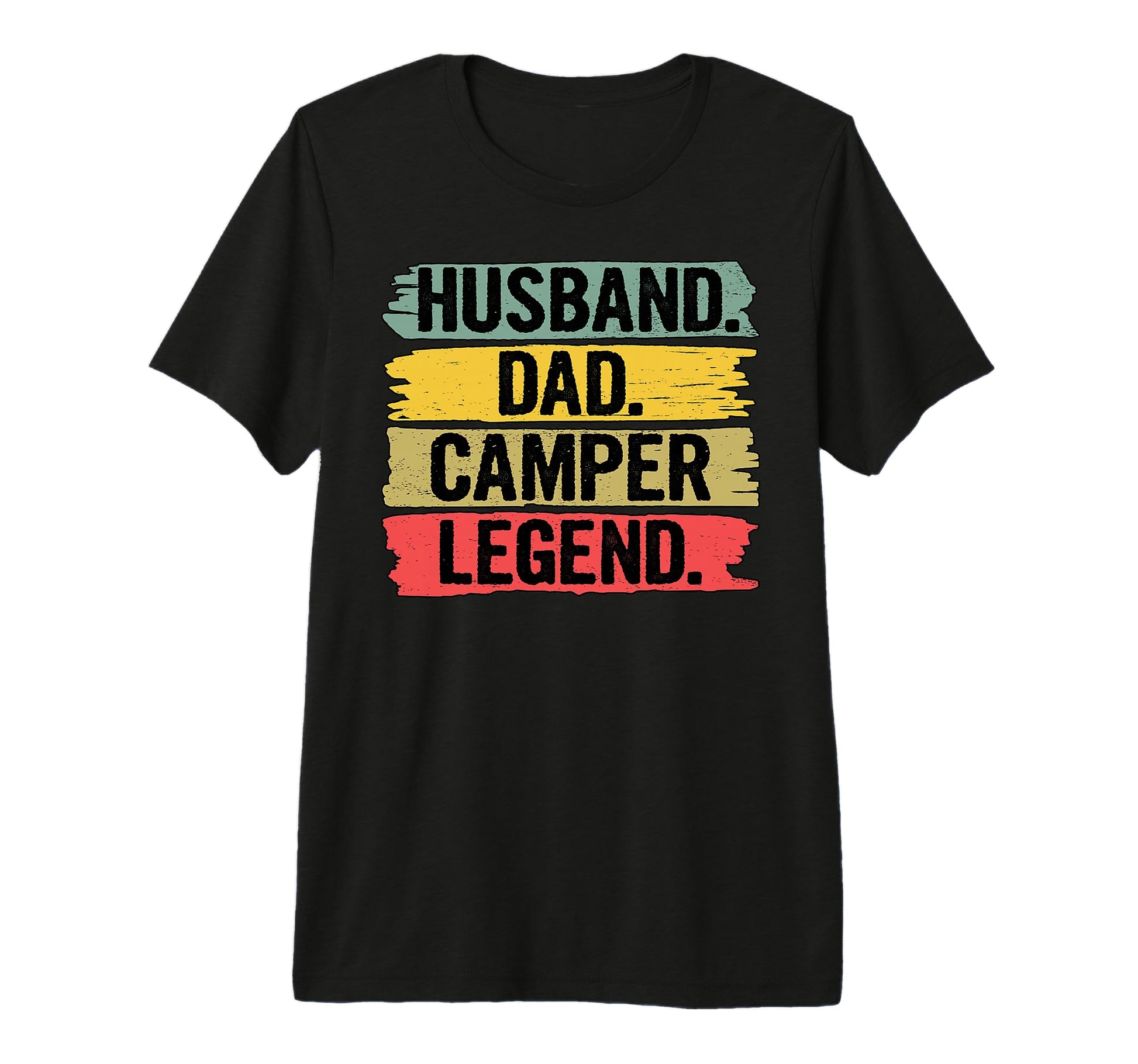 Mens Husband Dad Camper Legend Fathers T-Shirt - Custom Art Print Unisex - T-Shirt, Sweatshirt, Hoodie