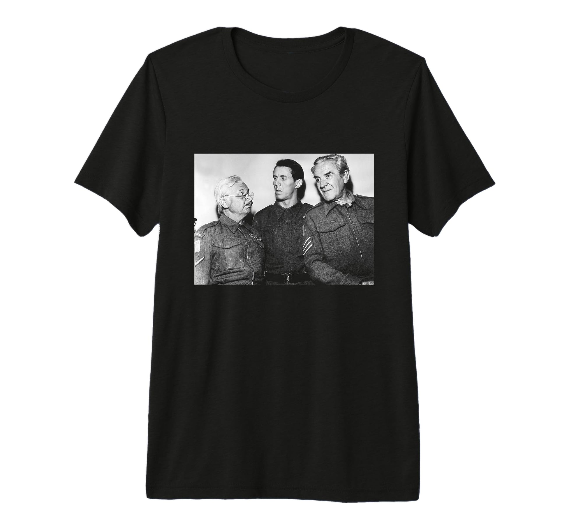 Dads Army John Le Mesurier Clive Dunn T-Shirt - Trendy Graphic Unisex - T-Shirt, Sweatshirt, Hoodie