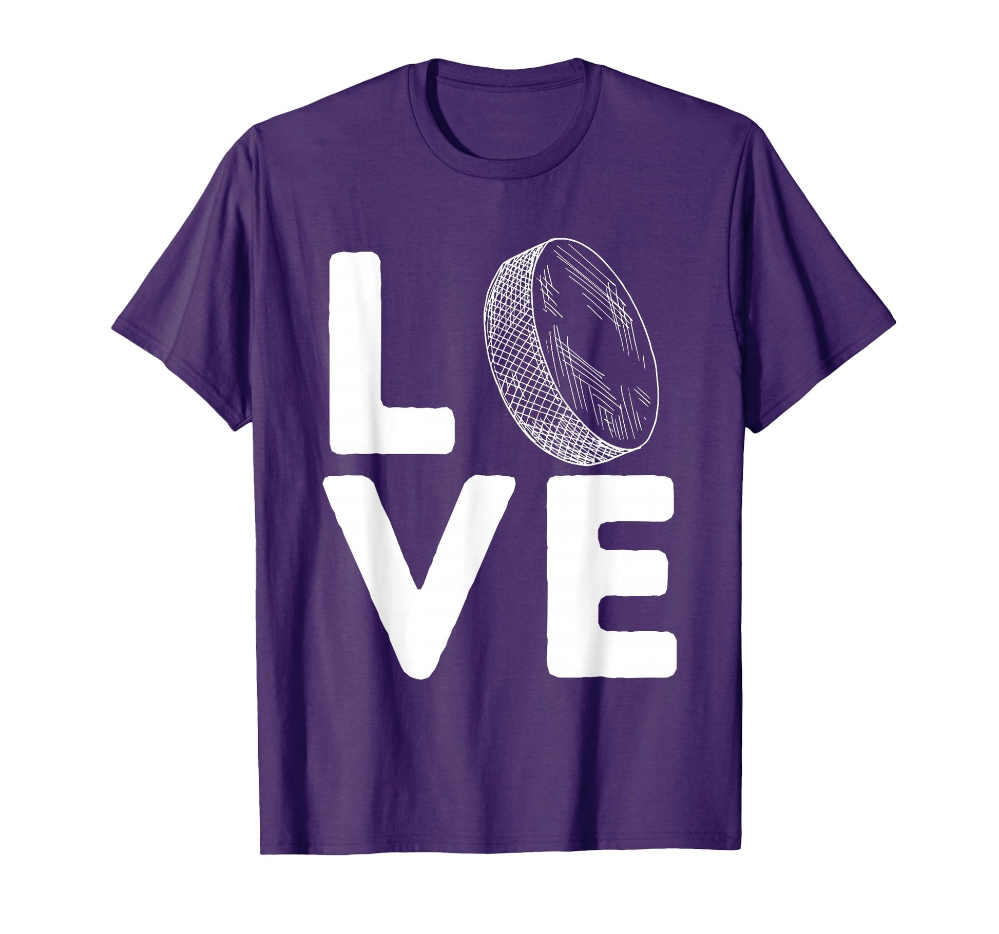 Love Hockey Funny Ice Hockey Player Gift T-Shirt - Minimalist Print Unisex - T-Shirt, Sweatshirt, Hoodie