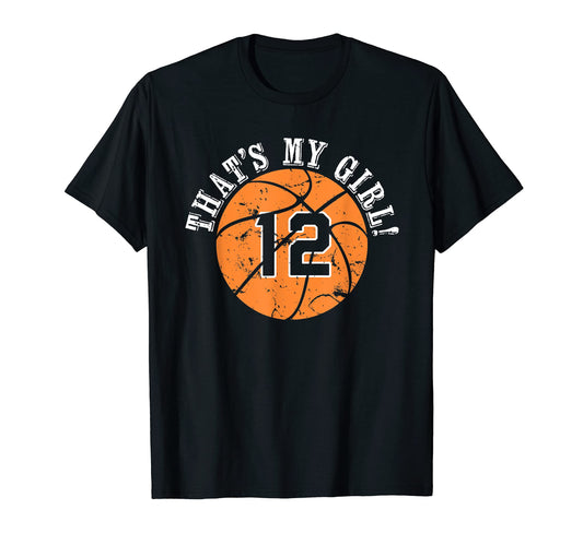 12 Basketball Player Thats My Cheer Mom T-Shirt - Unique Graphic Men Women - T-Shirt, Sweatshirt, Hoodie