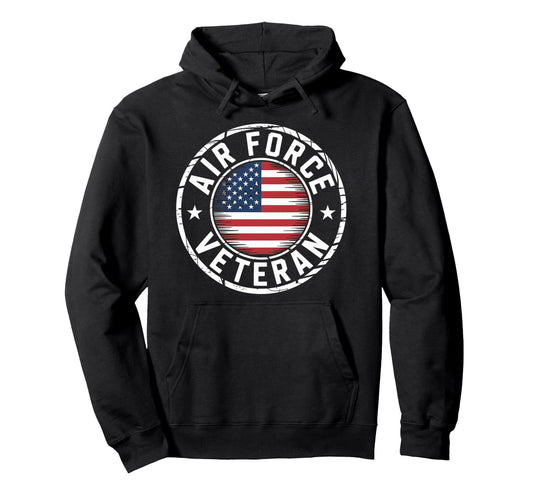 Air Force Veteran Us American Flag Dad Hoodie - Custom Art Print Unisex - T-Shirt, Sweatshirt, Hoodie