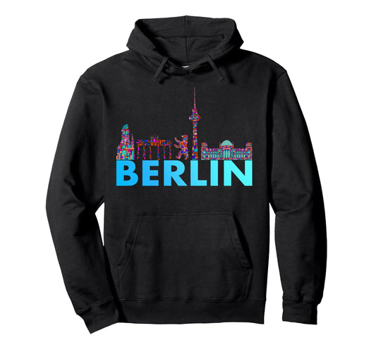 Berlin Berlin Bear I Love Berlin Hoodie - Custom Art Print for Adults - T-Shirt, Sweatshirt, Hoodie