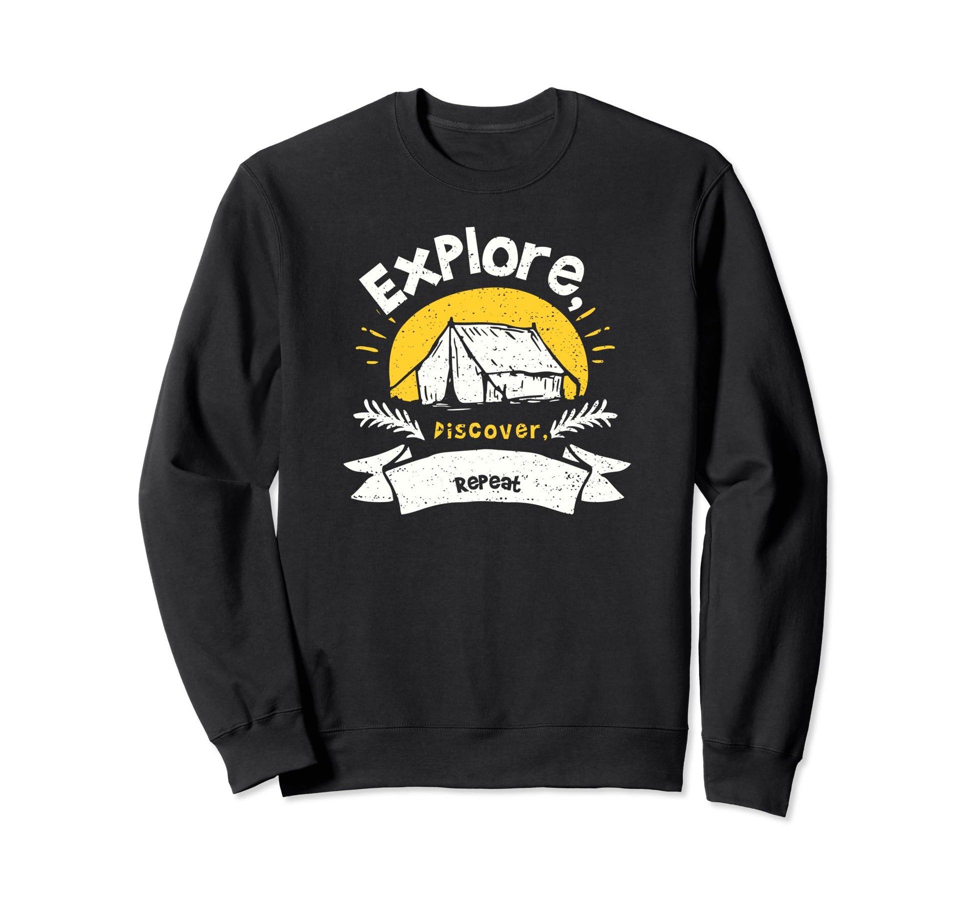 Dad Explore Discover Repeat Sweatshirt - Minimalist Print Men Women - T-Shirt, Sweatshirt, Hoodie