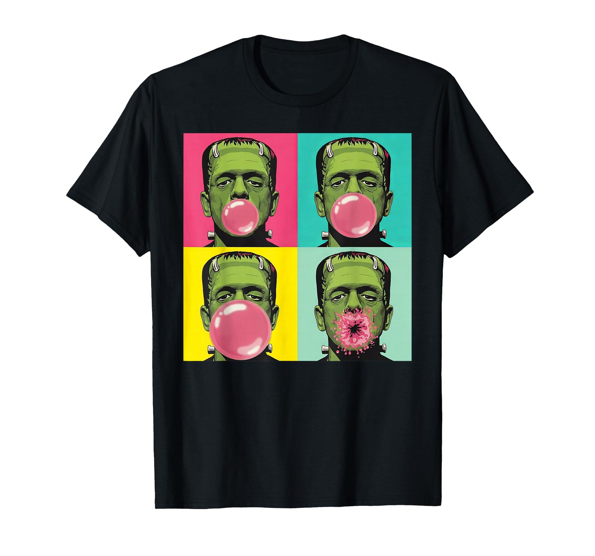 Frankenstein Monster Bubble Gum Funny T-Shirt - Novelty Apparel for Adults - T-Shirt, Sweatshirt, Hoodie