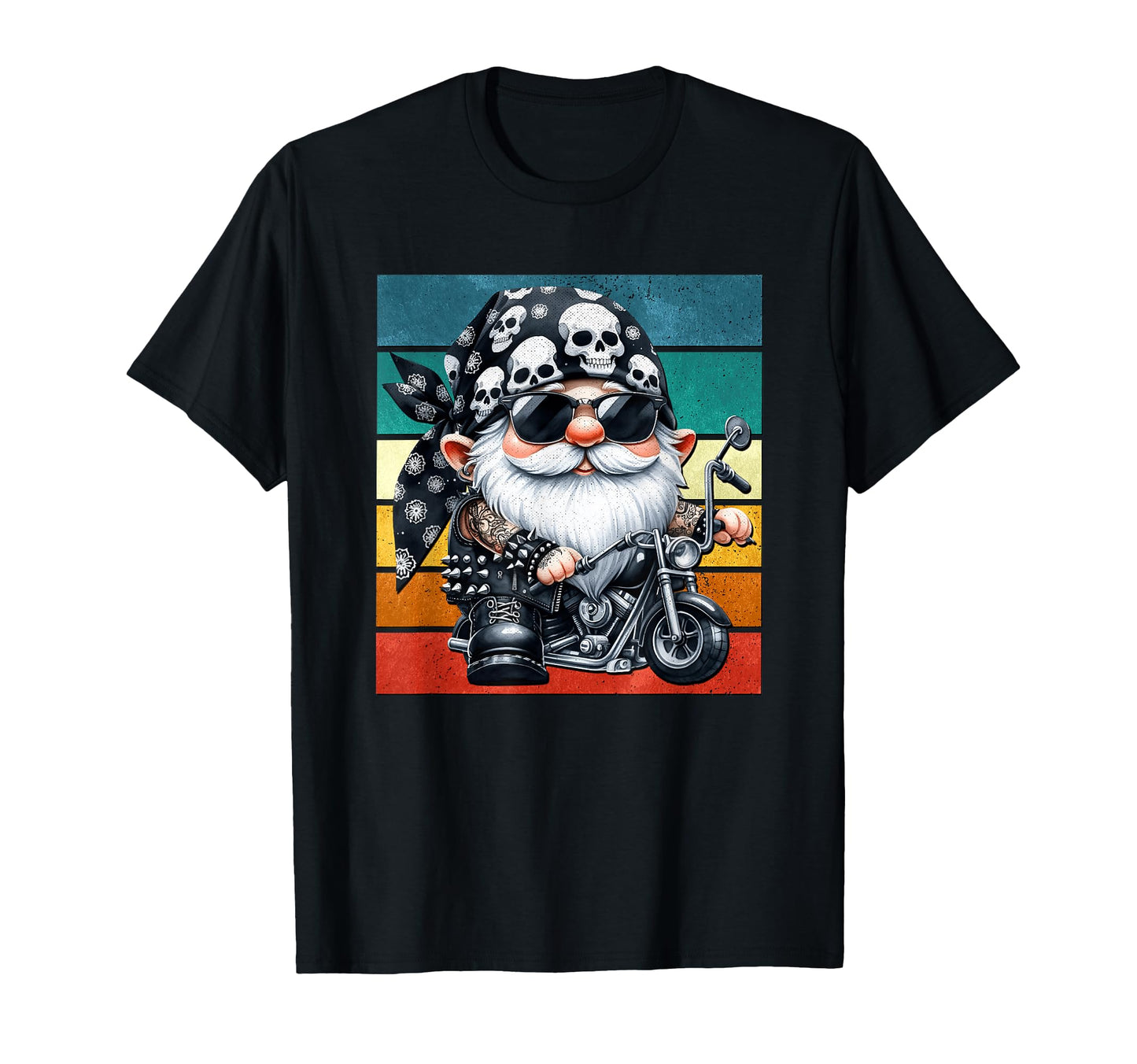 Motorcycle Grandpa Gnome Biker Dad Life T-Shirt - Unique Graphic for Adults - T-Shirt, Sweatshirt, Hoodie
