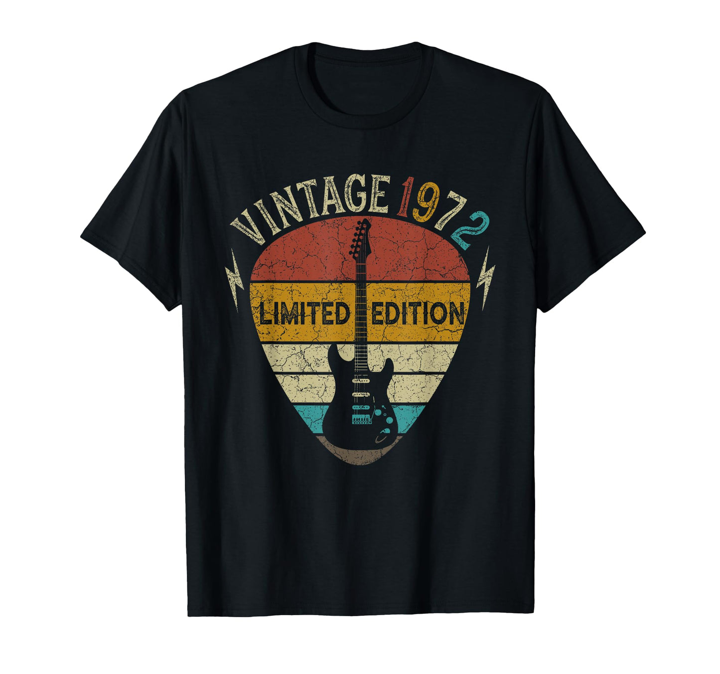 Guitar Lover 50 Years Old Gift 1972 T-Shirt - Streetwear Style Men Women - T-Shirt, Sweatshirt, Hoodie
