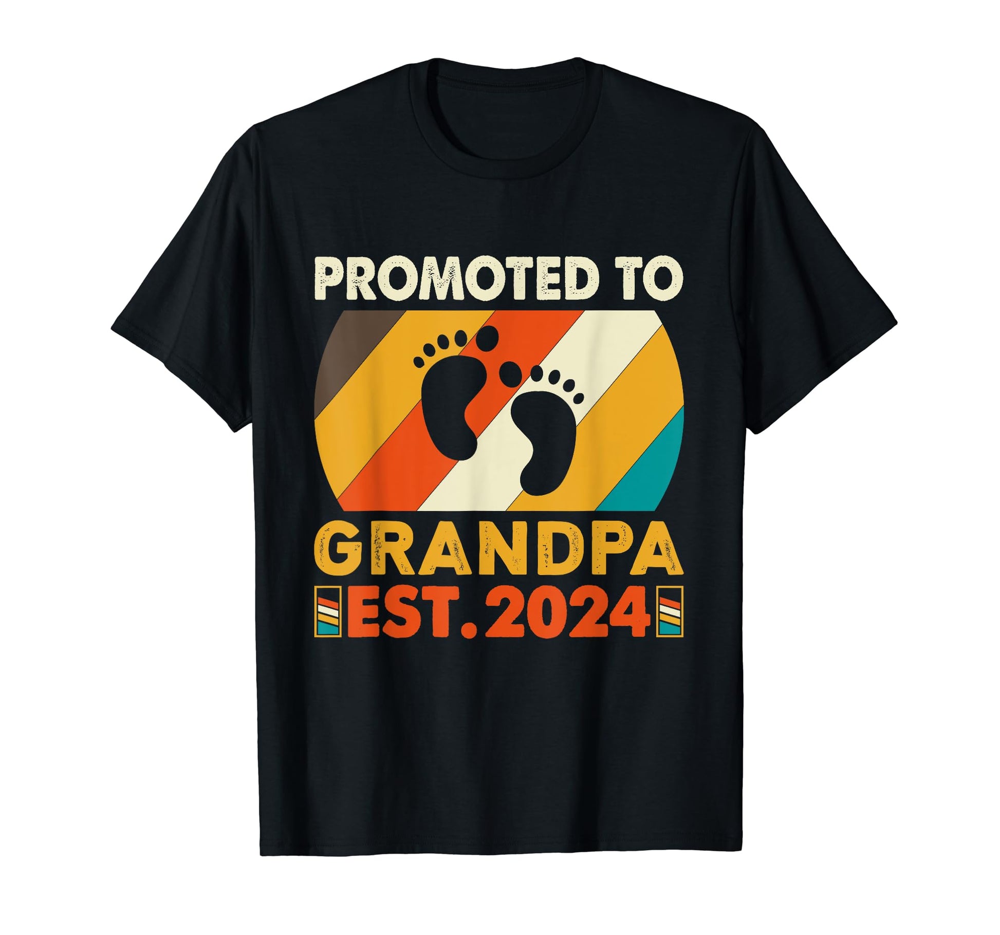 Promoted To Grandpa Est 2024 T-Shirt - Streetwear Style Unisex - T-Shirt, Sweatshirt, Hoodie