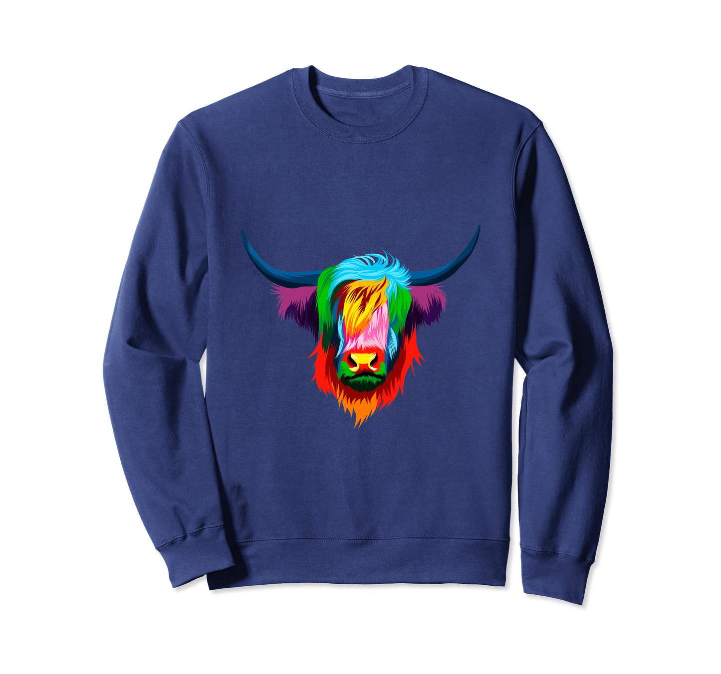 Pop Art Colourful Beef Galloway Sweatshirt - Fun Novelty Design Unisex - T-Shirt, Sweatshirt, Hoodie