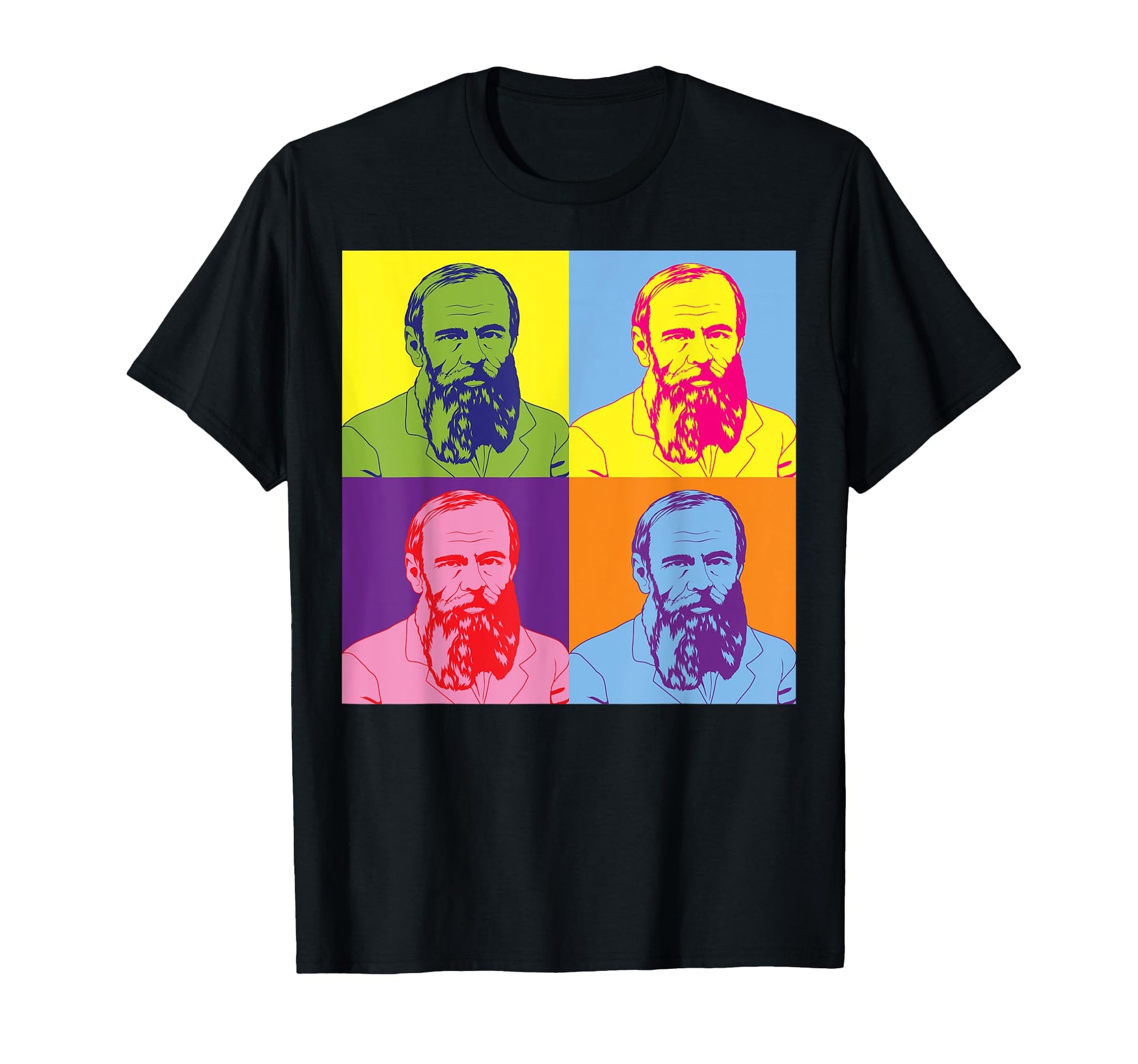 Russian Writer Pop Art Fyodor T-Shirt - Aesthetic Graphic for Adults - T-Shirt, Sweatshirt, Hoodie