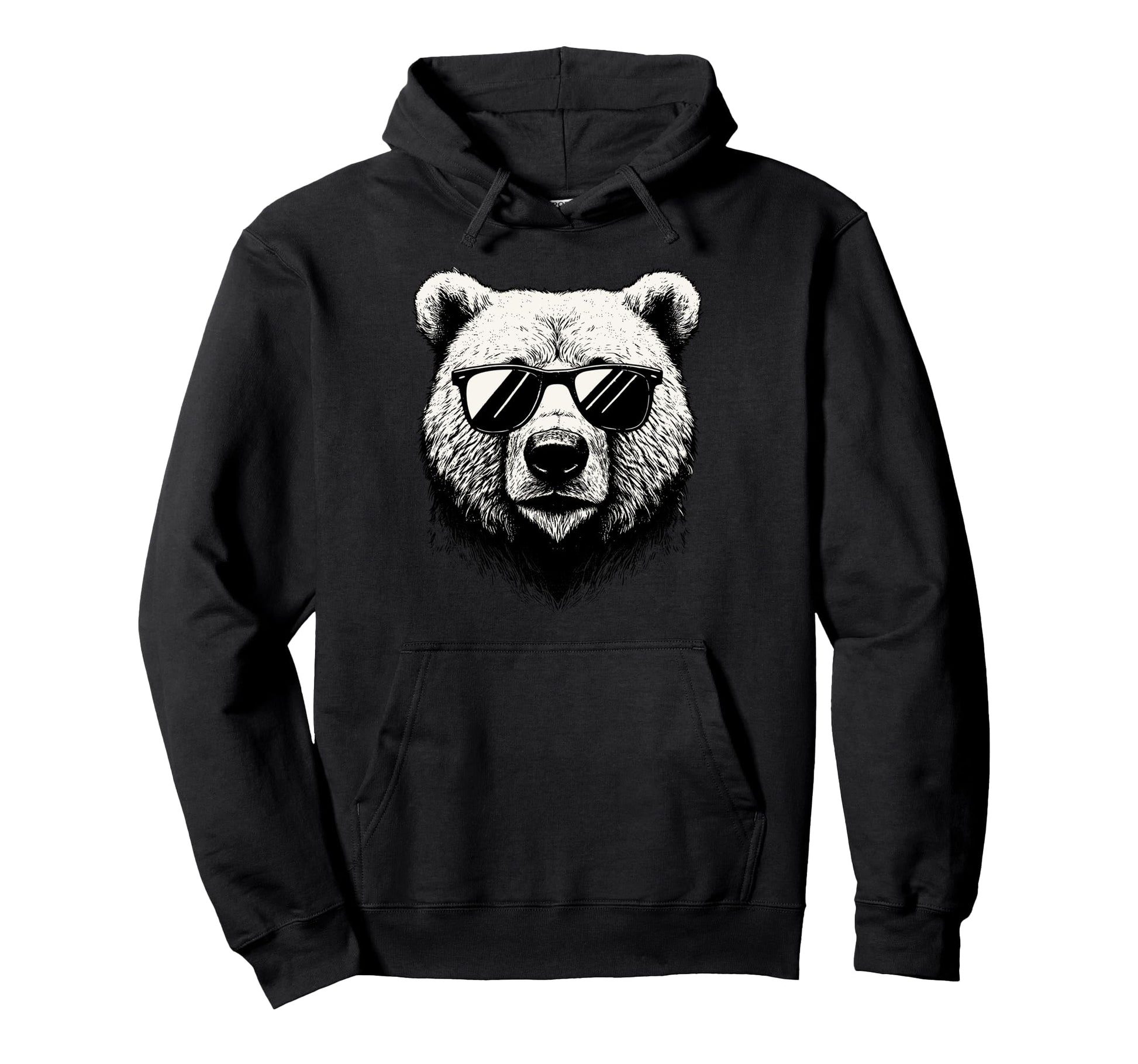 Funny Bear Punk Rock Dad Papa Gifts Hoodie - Trendy Graphic Unisex - T-Shirt, Sweatshirt, Hoodie