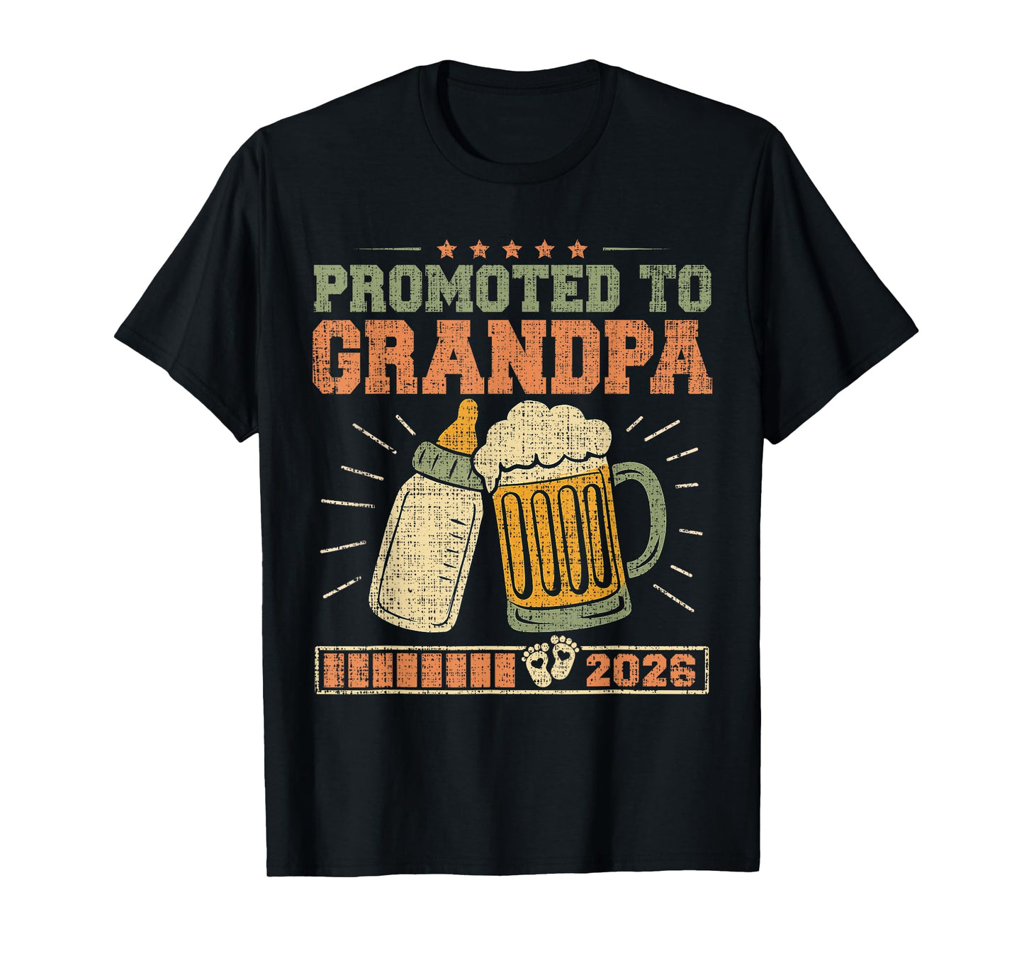 Mens Promoted To Grandpa 2026 Pregnancy T-Shirt - Unique Graphic Men Women - T-Shirt, Sweatshirt, Hoodie
