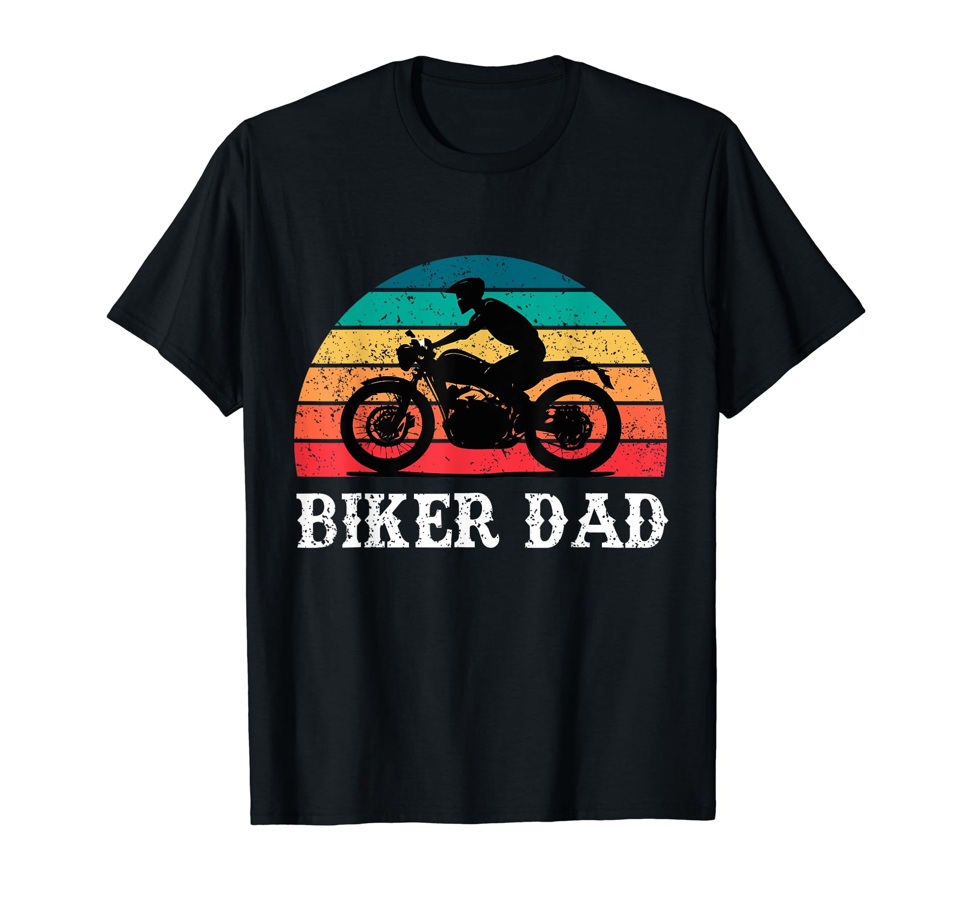 Vintatge Biker Dad Motorcycle T-Shirt - Fun Novelty Design for Adults - T-Shirt, Sweatshirt, Hoodie