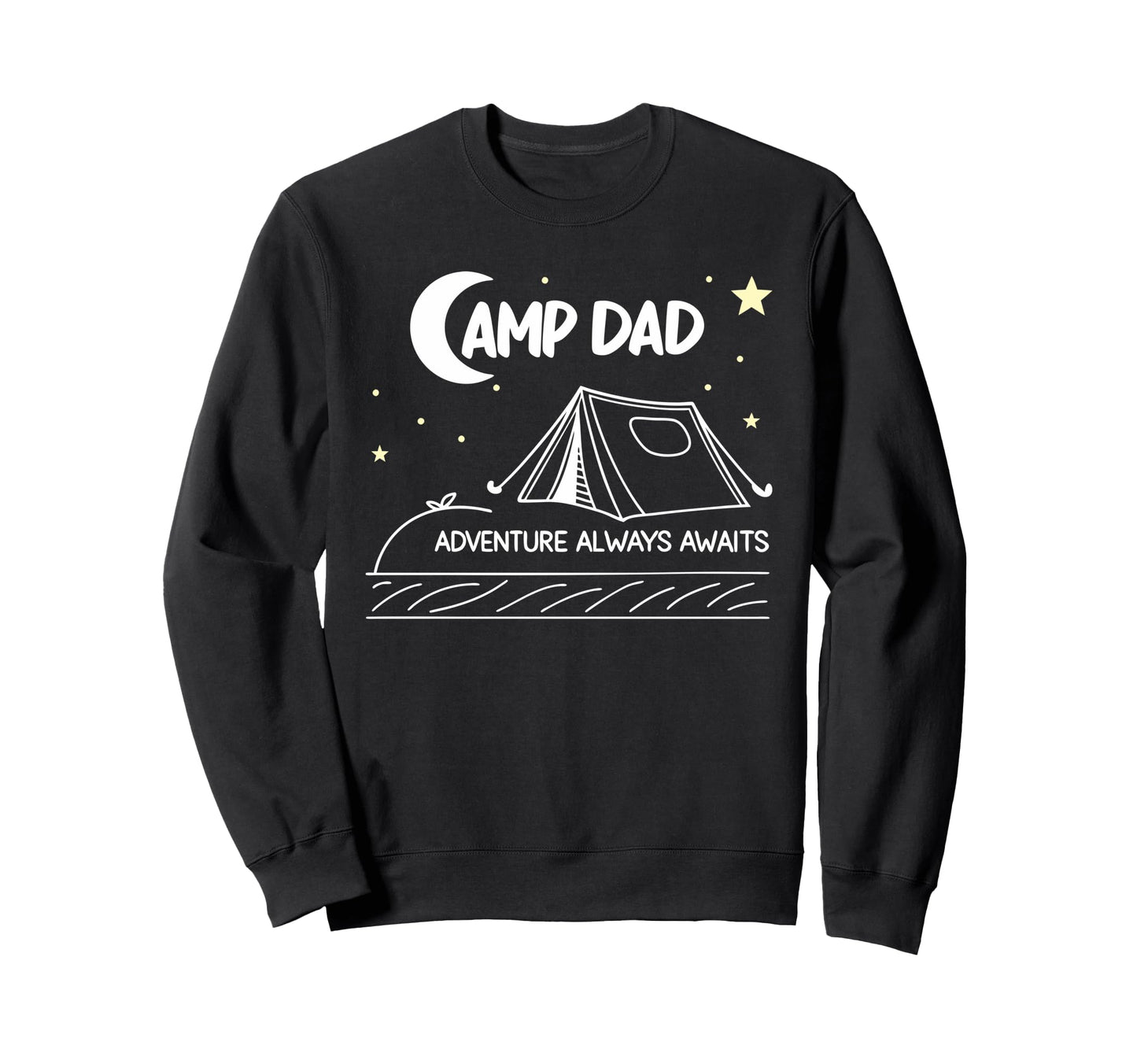 Camp Dad Adventure Camping Fathers Sweatshirt - Unique Graphic Men Women - T-Shirt, Sweatshirt, Hoodie