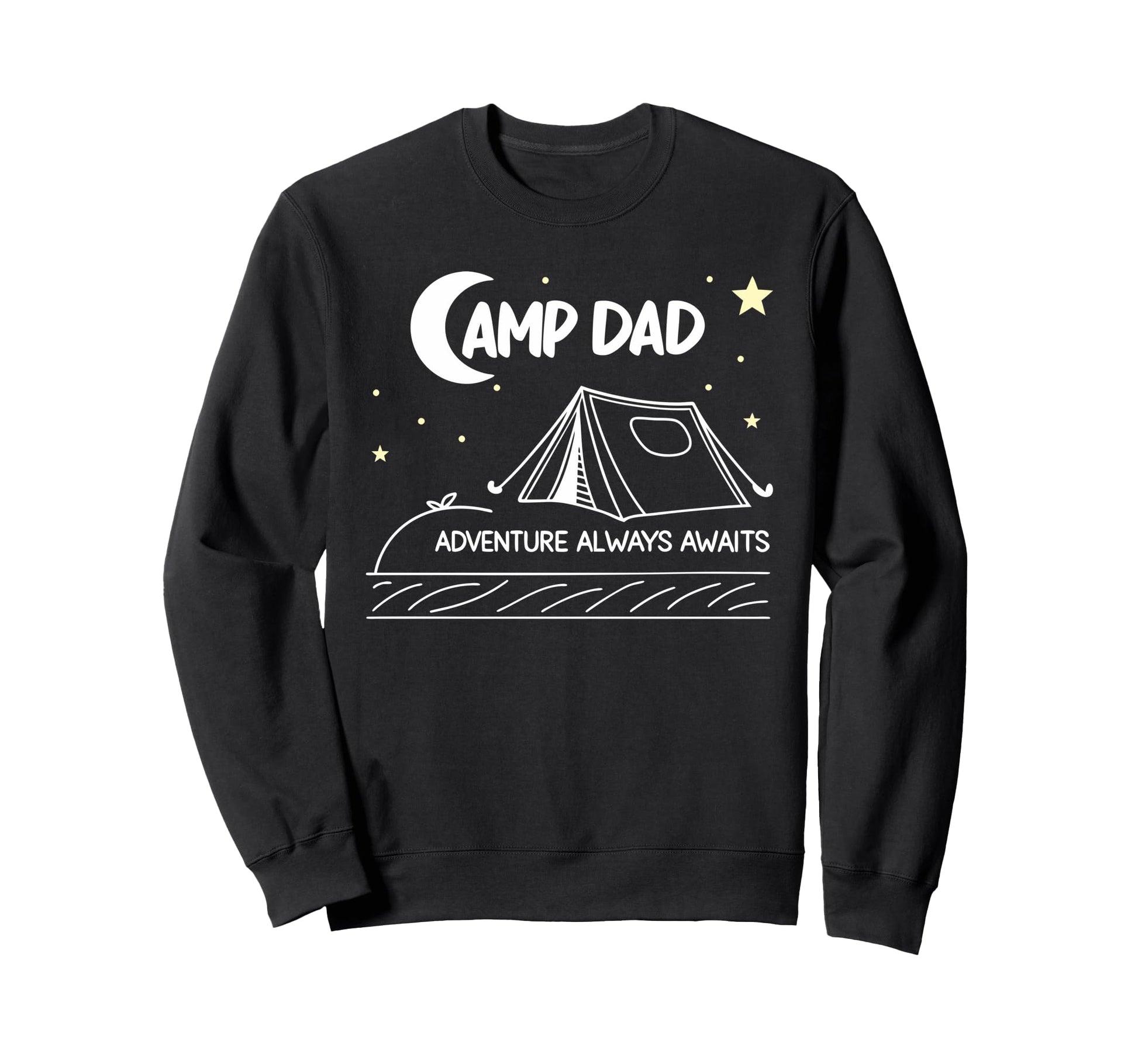 Camp Dad Adventure Camping Fathers Sweatshirt - Unique Graphic Men Women - T-Shirt, Sweatshirt, Hoodie