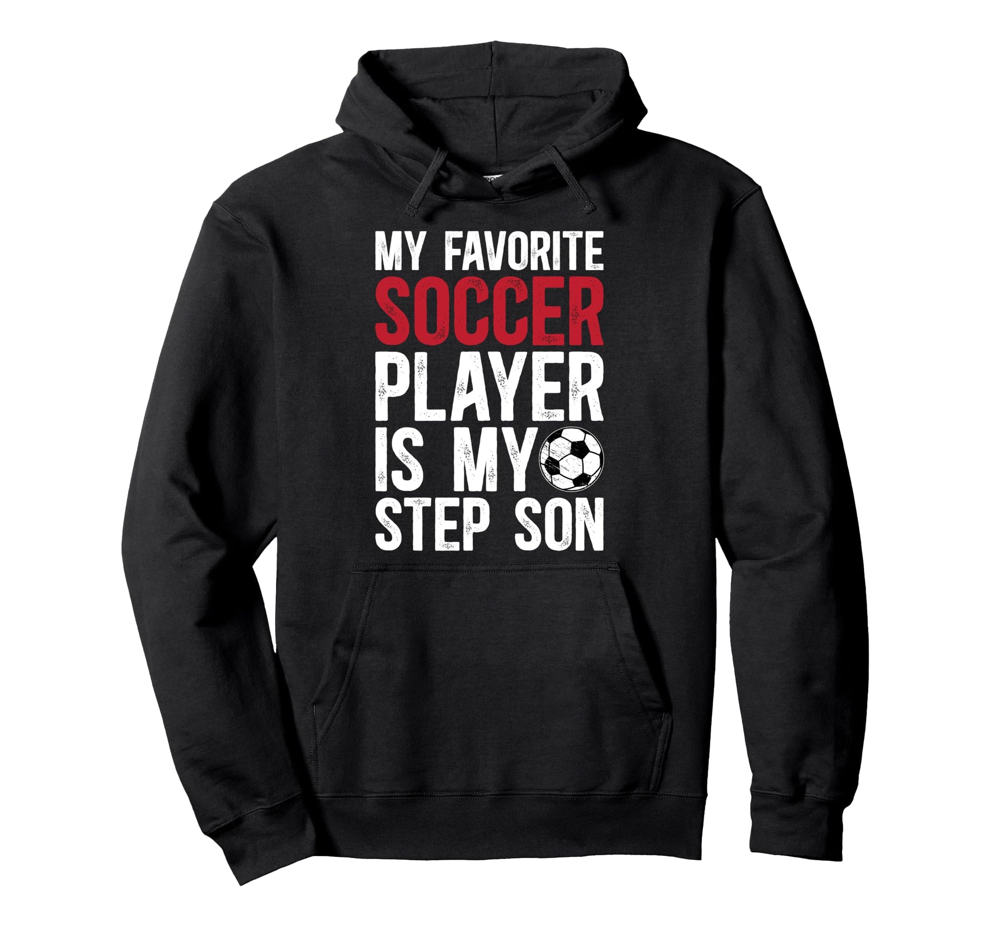 Proud Soccer Step Dad Soccer Player Hoodie - Custom Art Print for Adults - T-Shirt, Sweatshirt, Hoodie