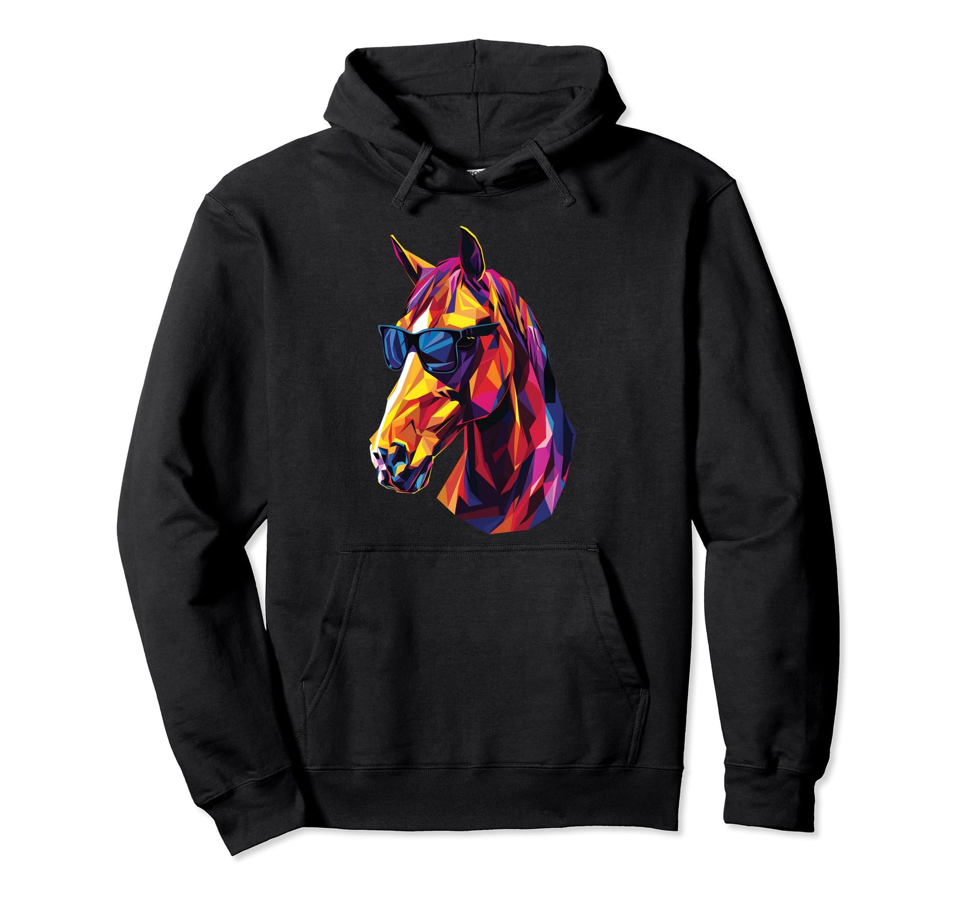 Horse Dad Mom Sunglasses Warmblood Hoodie - Custom Art Print for Adults - T-Shirt, Sweatshirt, Hoodie