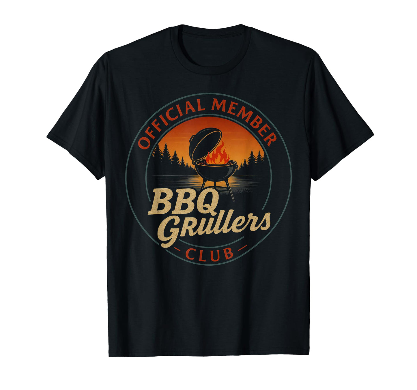 Bbq Grillers Club Funny Camping T-Shirt - Unique Graphic for Adults - T-Shirt, Sweatshirt, Hoodie