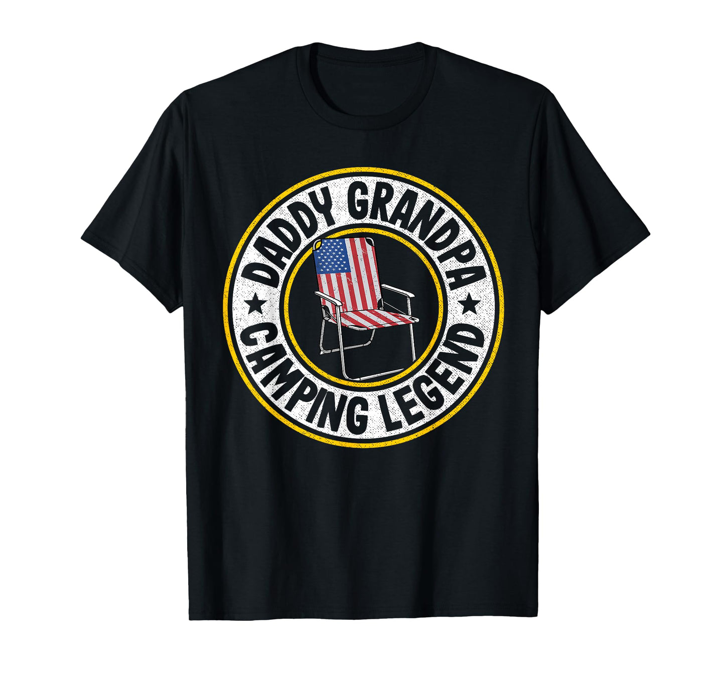 Daddy Grandpa Camping Legend Rv Camper T-Shirt - Custom Art Print Unisex - T-Shirt, Sweatshirt, Hoodie