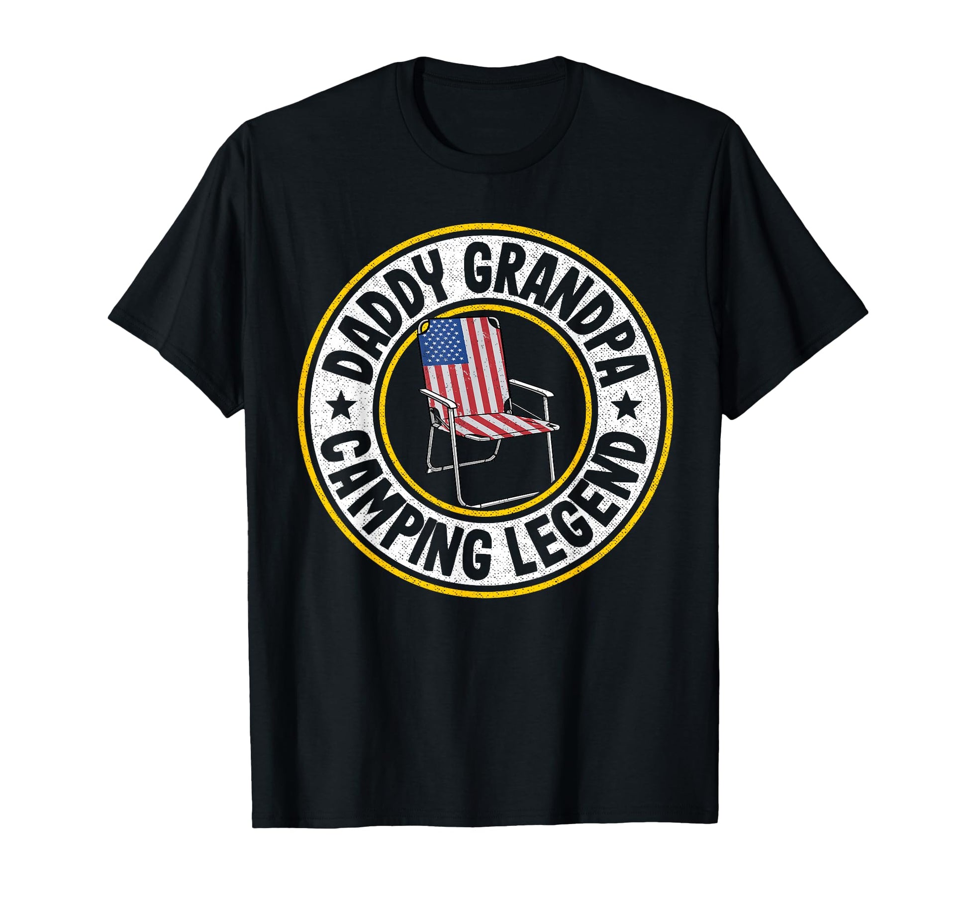 Daddy Grandpa Camping Legend Rv Camper T-Shirt - Custom Art Print Unisex - T-Shirt, Sweatshirt, Hoodie