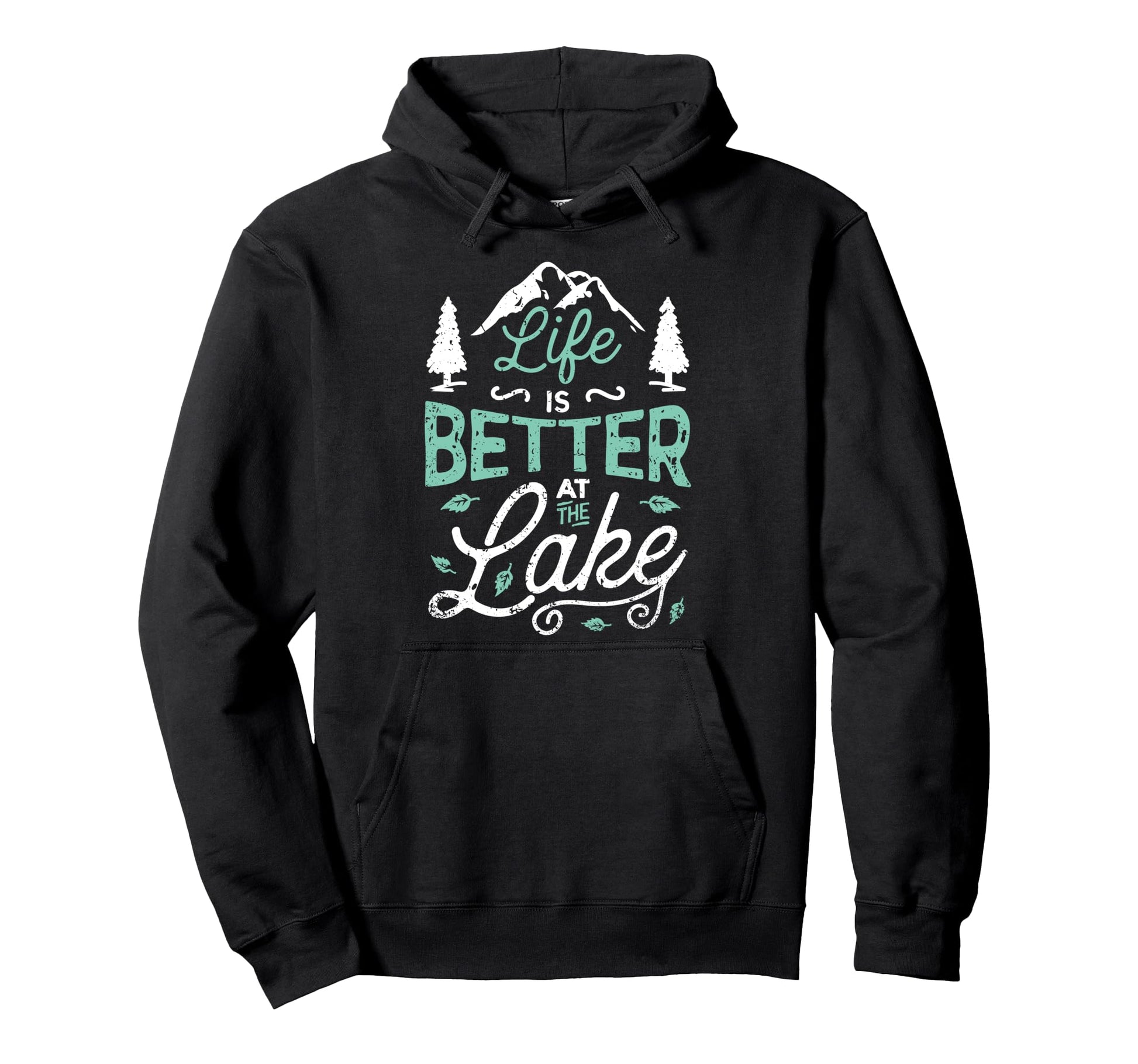 Life Is Better Lake Fishing Boating Hoodie - Aesthetic Graphic for Adults - T-Shirt, Sweatshirt, Hoodie
