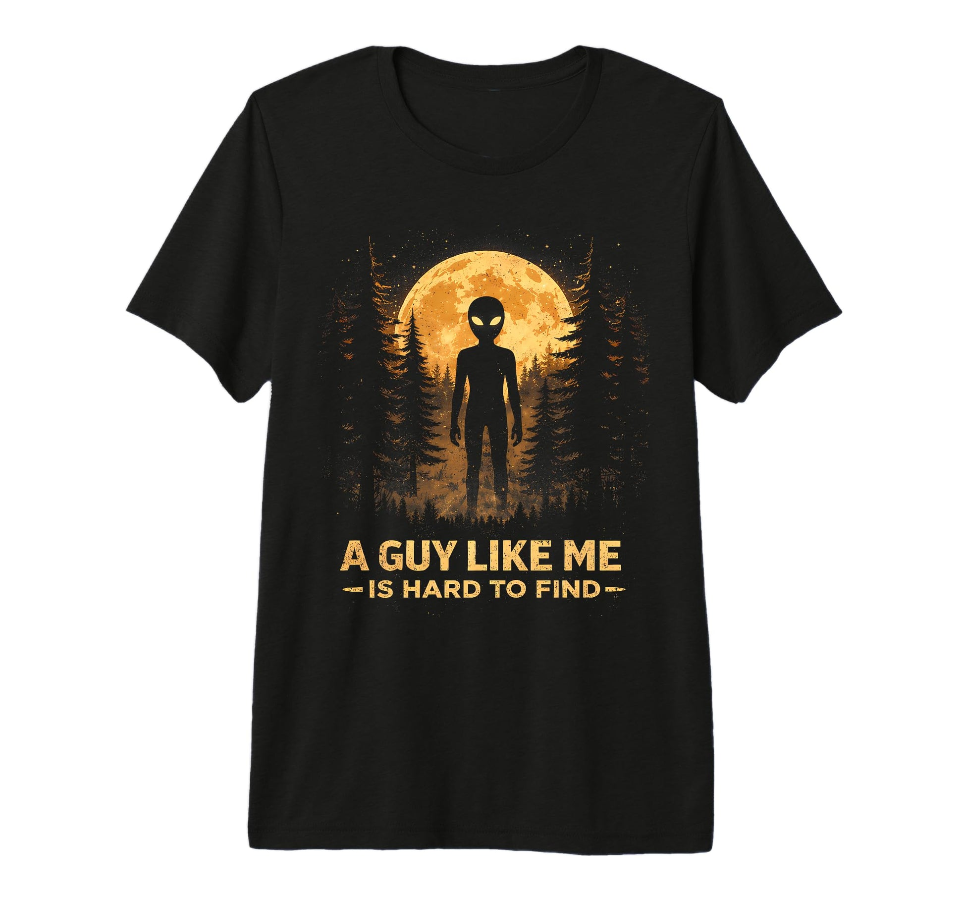 Funny Alien Sunset Forest Sci Fi Tri T-Shirt - Unique Graphic for Adults - T-Shirt, Sweatshirt, Hoodie