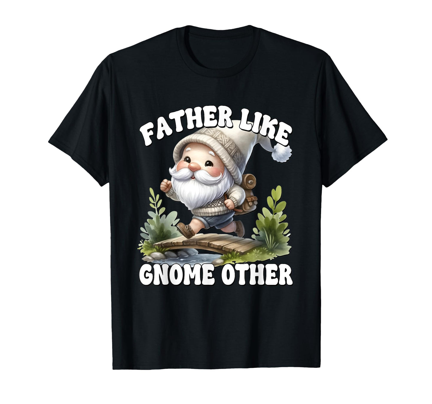 Trail Runner Papa Gnome Fathers Day T-Shirt - Graphic Print for Adults - T-Shirt, Sweatshirt, Hoodie