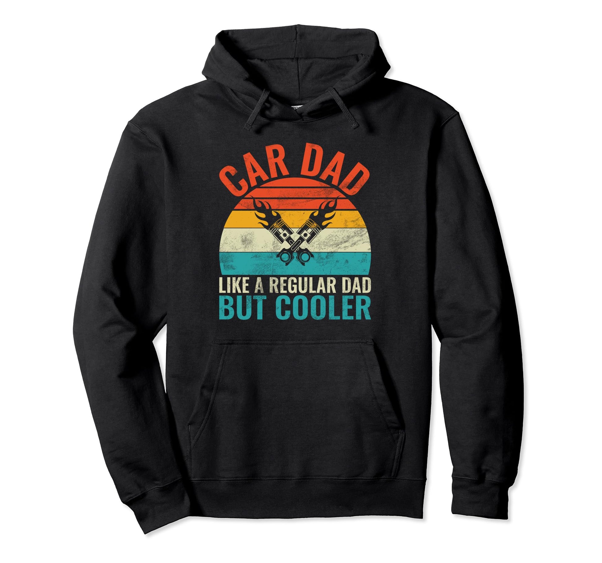 Car Dad Like Regular Dad But Cooler Hoodie - Trendy Graphic for Adults - T-Shirt, Sweatshirt, Hoodie