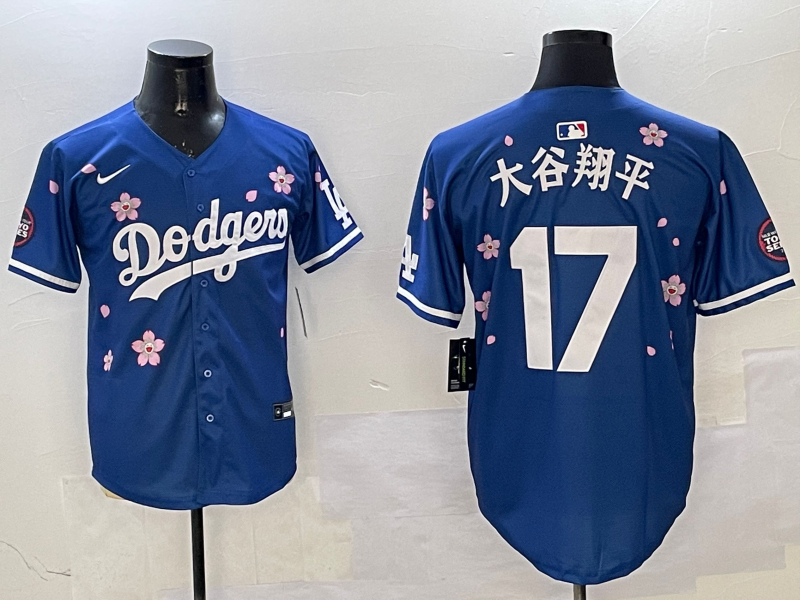 Men's Los Angeles Dodgers Shohei Ohtani Royal Alternate Replica Player Jersey1 baseball jersey product view 1
