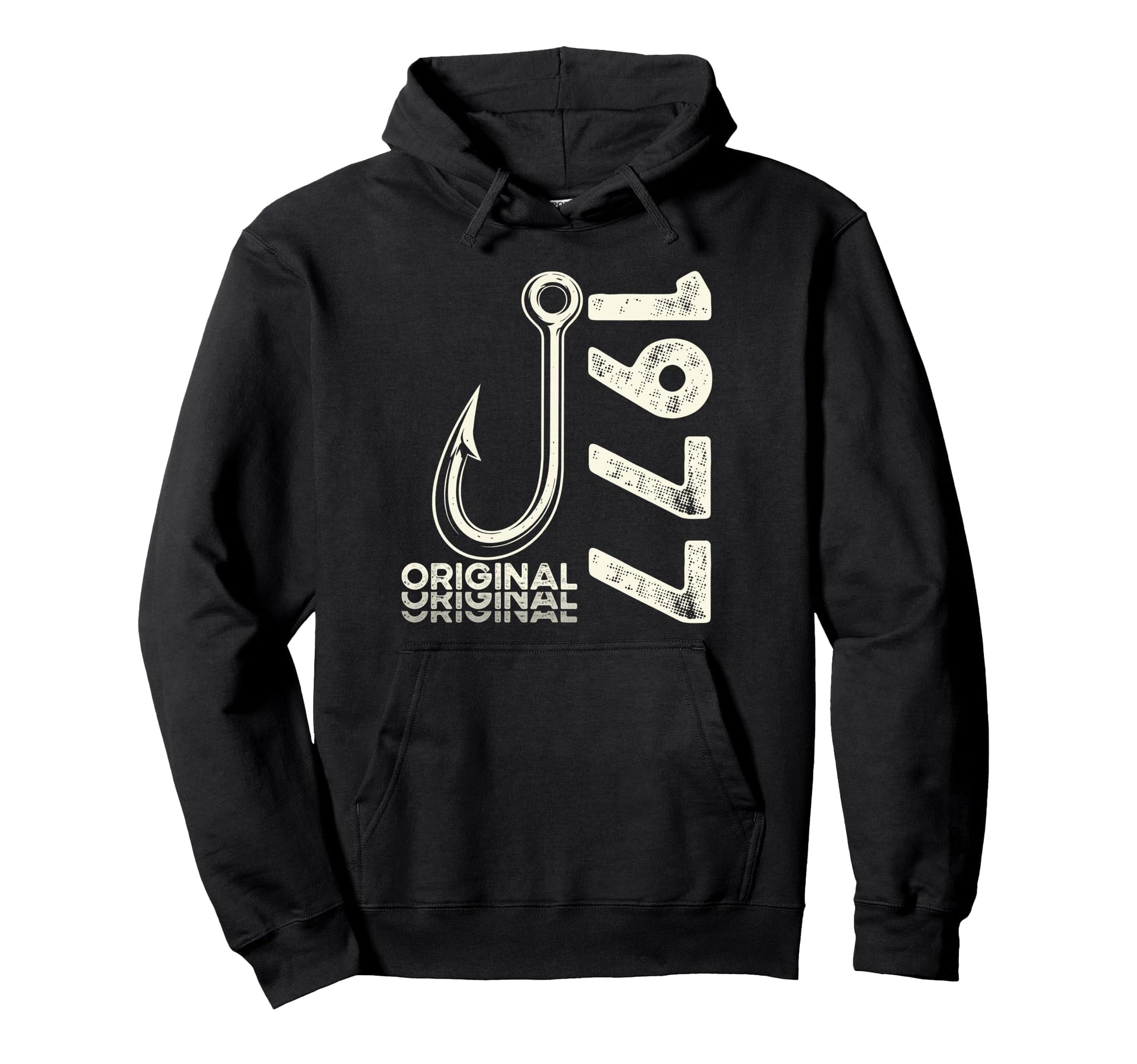 49Th Birthday Fishing Gift Original 1977 Hoodie - Trendy Graphic Unisex - T-Shirt, Sweatshirt, Hoodie