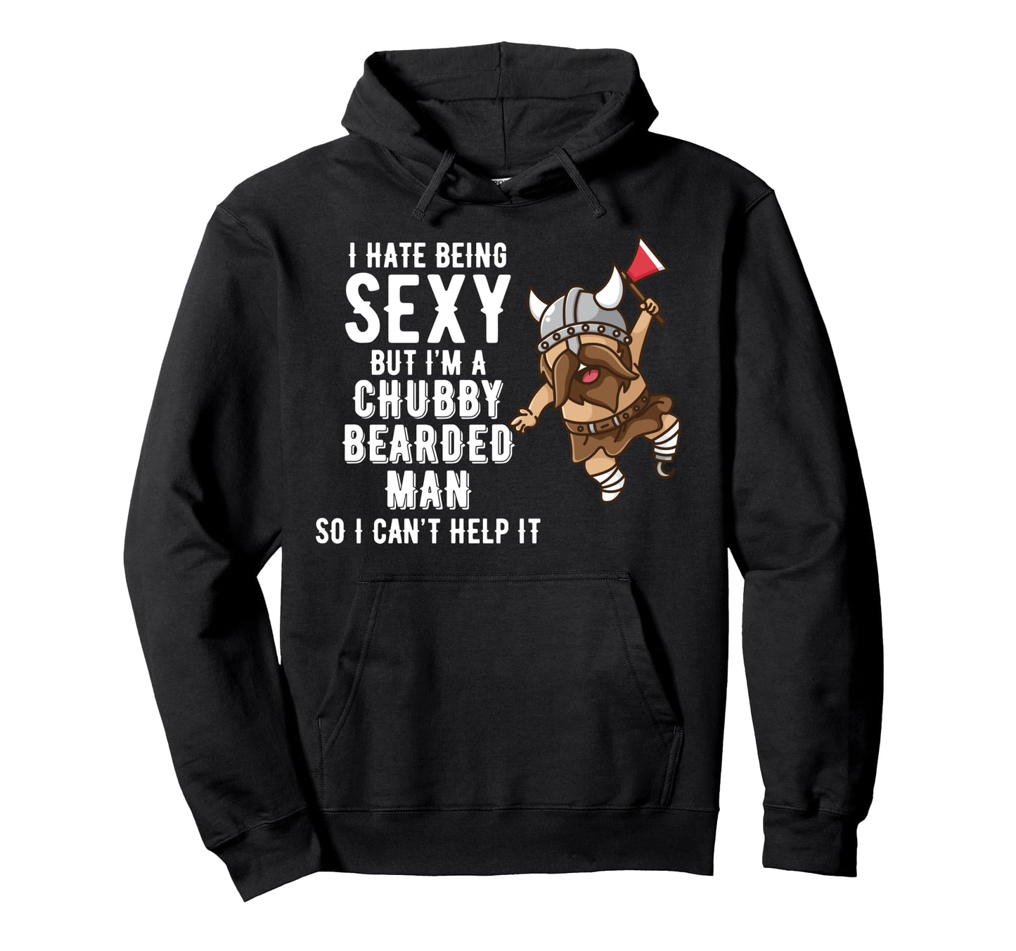 Funny Beard Bearded Dad Father Viking Hoodie - Unique Graphic Unisex - T-Shirt, Sweatshirt, Hoodie
