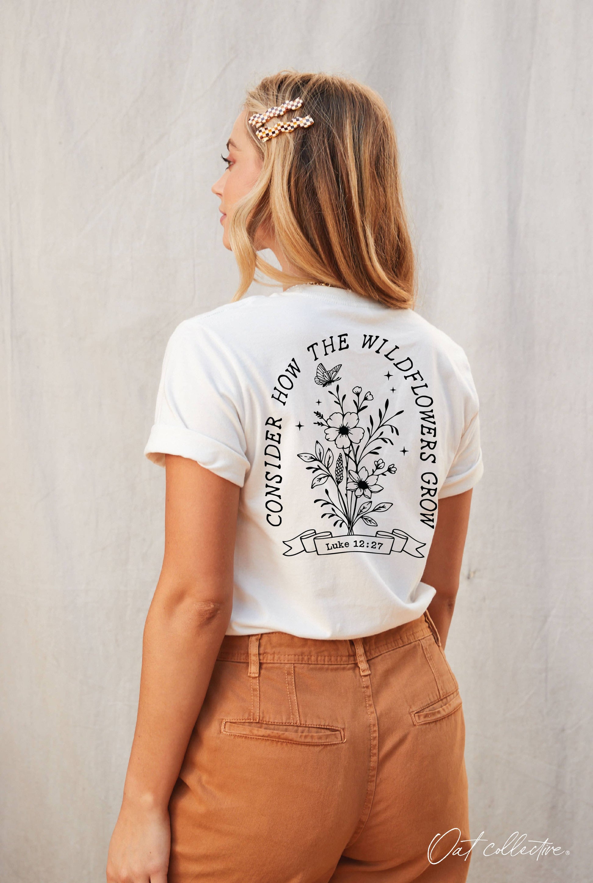 Wildflowers Grow  Front and Back Graphic T-Shirt Unisex T-shirt, Sweatshirt, Hoodie, Long Sleeve Tee - T-Shirt, Sweatshirt, Hoodie