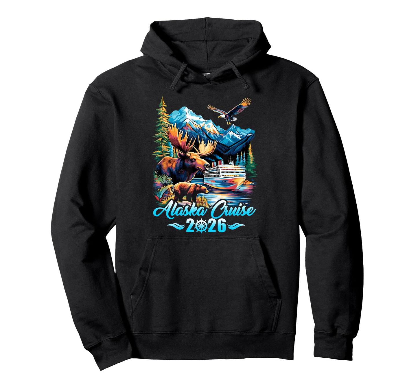 Cruising Together Alaska 2026 Hoodie - Casual Everyday Wear for Adults - T-Shirt, Sweatshirt, Hoodie