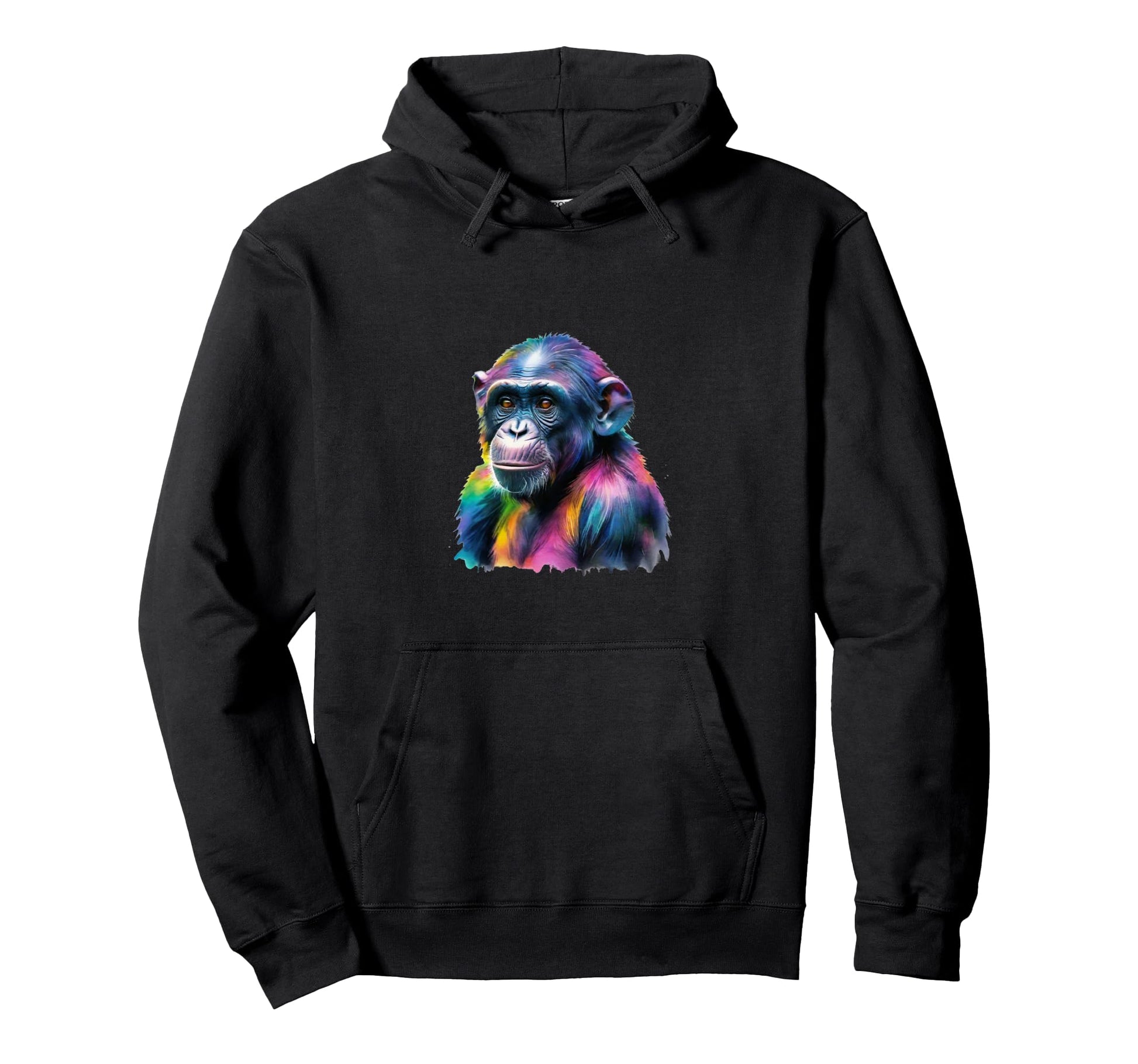 Monkey Chimpanzee Pop Art Monkey Drawing Hoodie - Graphic Print Men Women - T-Shirt, Sweatshirt, Hoodie