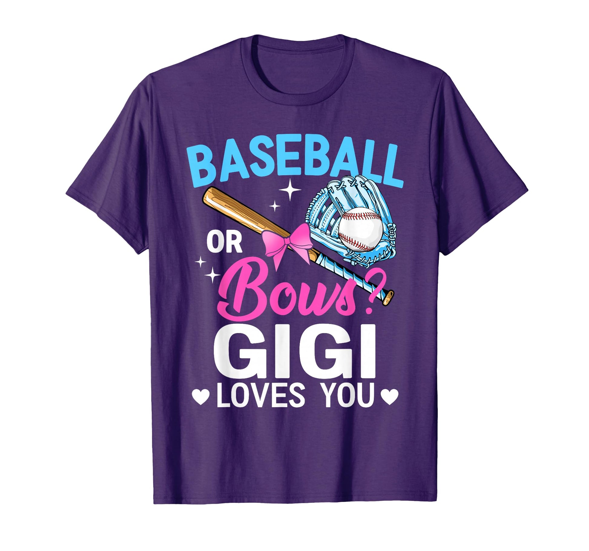Baseball Or Bows Gigi Loves You T-Shirt - Streetwear Style for Adults - T-Shirt, Sweatshirt, Hoodie