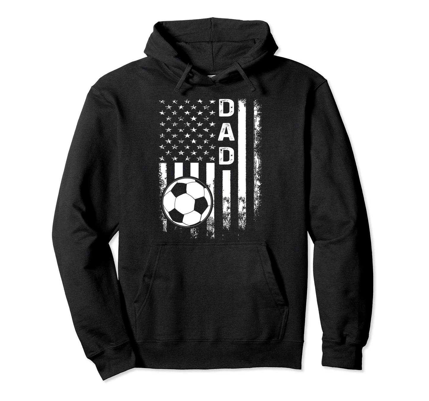Soccer Dad American Flag Hoodie - Custom Art Print for Adults - T-Shirt, Sweatshirt, Hoodie