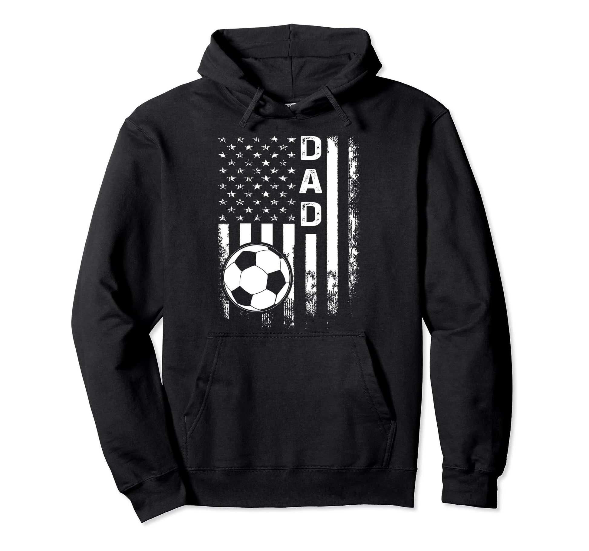 Soccer Dad American Flag Hoodie - Custom Art Print for Adults - T-Shirt, Sweatshirt, Hoodie
