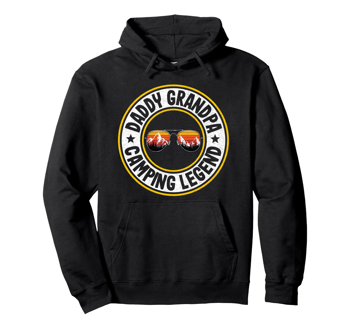 Daddy Grandpa Camping Legend Rv Camper Hoodie - Custom Art Print Unisex - T-Shirt, Sweatshirt, Hoodie
