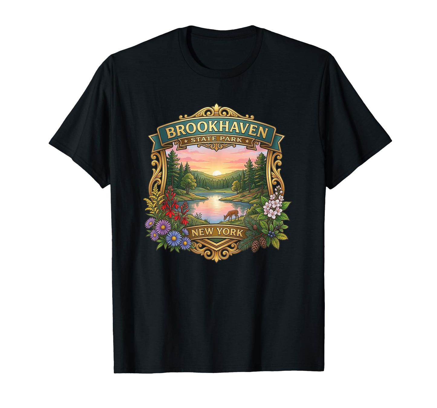Brookhaven State Park Long Island T-Shirt - Fun Novelty Design for Adults - T-Shirt, Sweatshirt, Hoodie