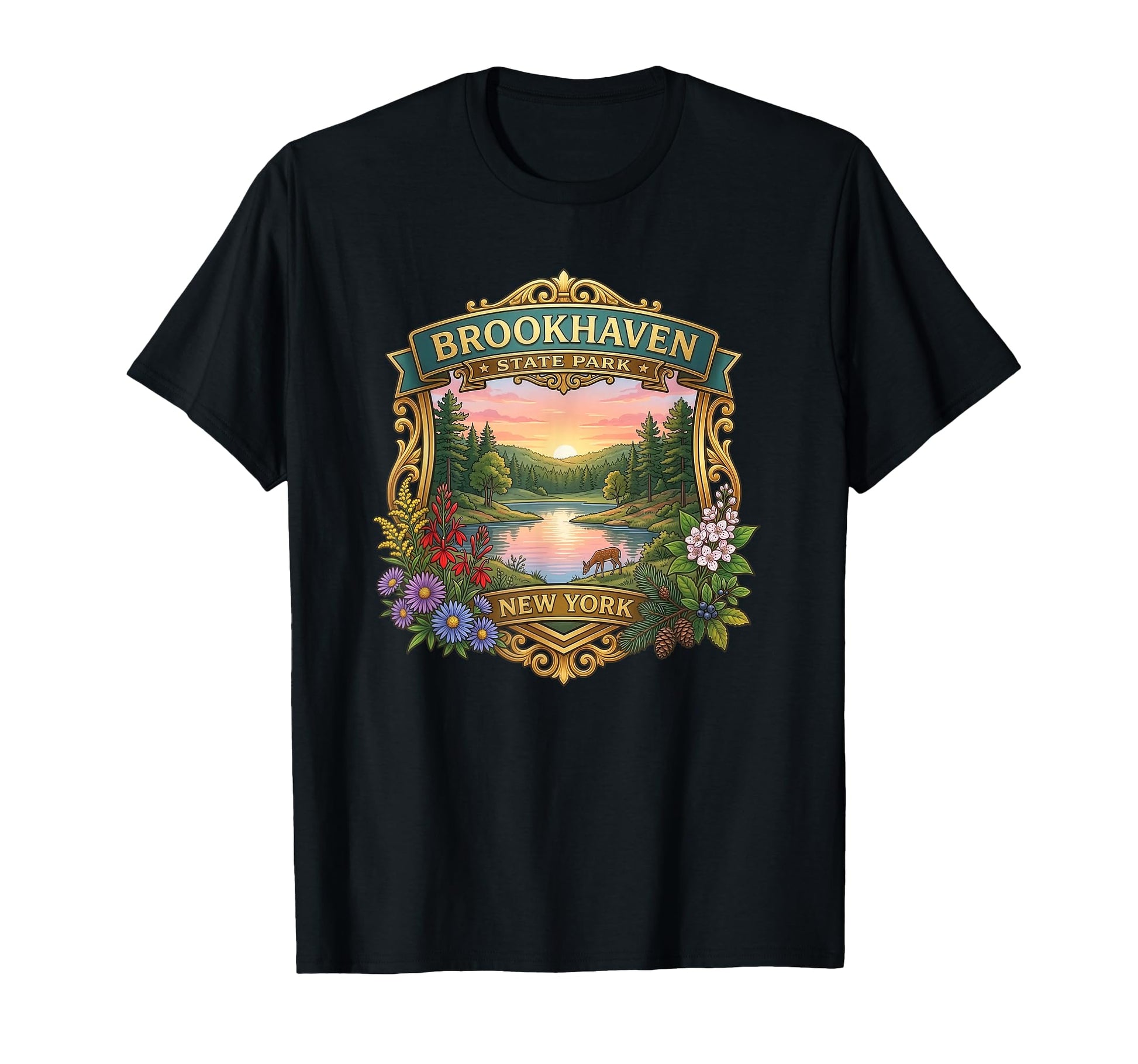 Brookhaven State Park Long Island T-Shirt - Fun Novelty Design for Adults - T-Shirt, Sweatshirt, Hoodie