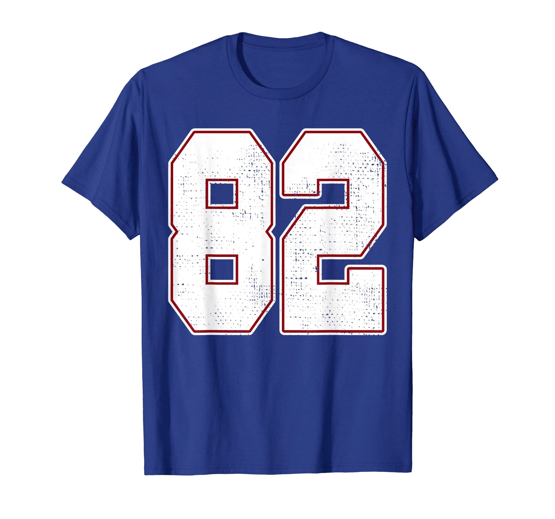 82 Outline Number 82 Fan Varsity T-Shirt - Minimalist Print for Adults - T-Shirt, Sweatshirt, Hoodie