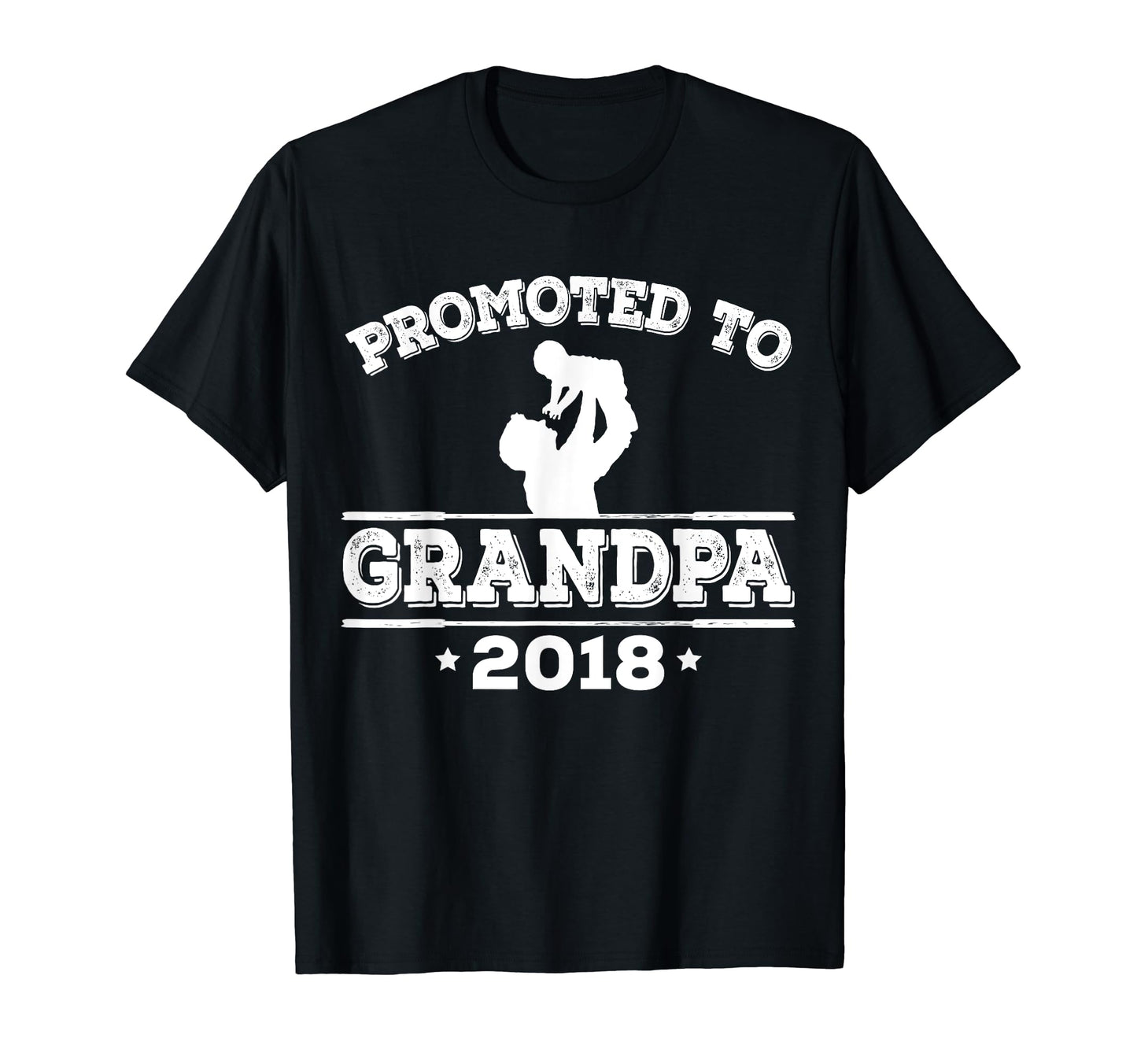Mens Promoted To Grandpa 2018 Gift T-Shirt - Trendy Graphic Men Women - T-Shirt, Sweatshirt, Hoodie