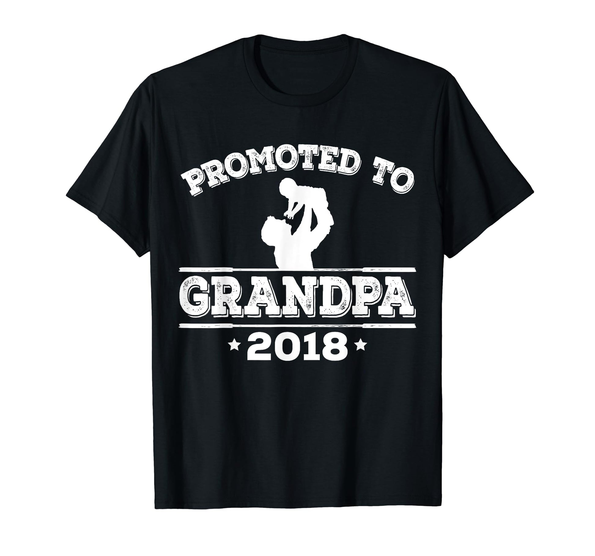 Mens Promoted To Grandpa 2018 Gift T-Shirt - Trendy Graphic Men Women - T-Shirt, Sweatshirt, Hoodie